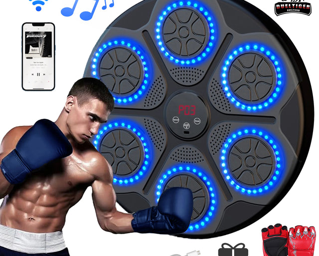 Smart Bluetooth Music Boxing Trainer – Wall-Mounted Punching Target for Home & Gym